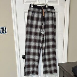 SKIMS Black and Gray Plaid Women's Joggers